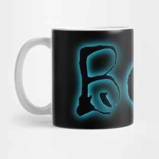 Glowing Blue Neon Boo Mug